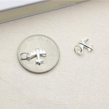 Sterling Silver Airplane Charm, Sil..