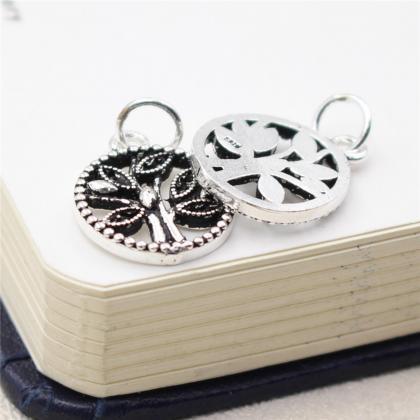 Sterling Silver Life Tree Charms, 9..