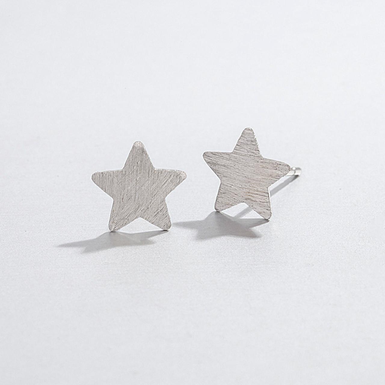 Sterling Silver Filigree Geometric Ear Post, Star Earrings Stud, Star Earring Post, Star Ear Stud, Star Earrings