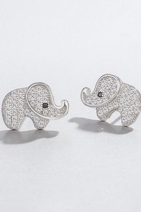 Sterling Silver Elephant Ear Studs, Animals Elephant Post Earrings, Women Elephant Earrings, Everyday Elephant Earrings, Elephant Ear Post